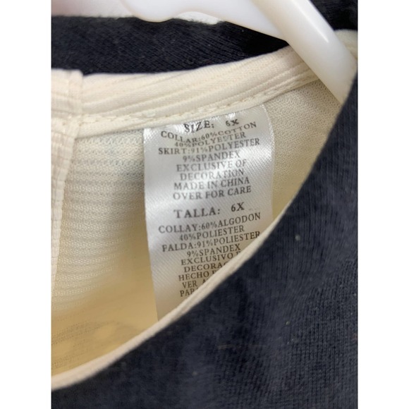 Blueberi Boulevard Girls' Short Sleeve 3D Bow Drop Waist Knit Dress Size 6X - Picture 4 of 4